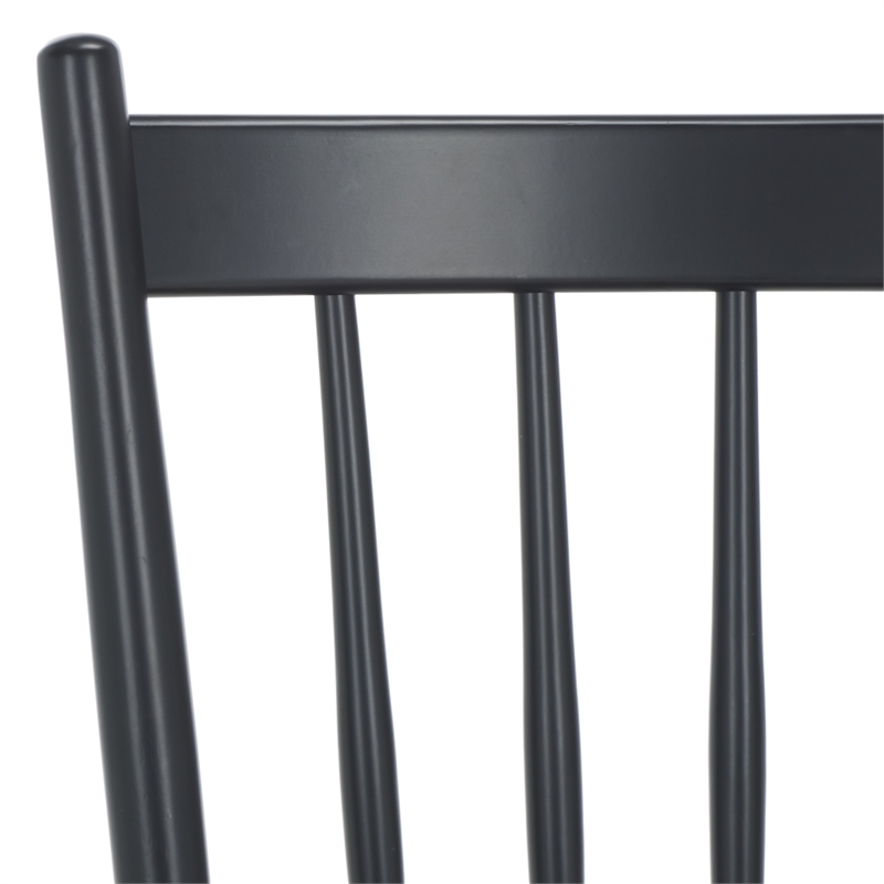 Safavieh Andreas Wood Spindle Dining Chairs in Black