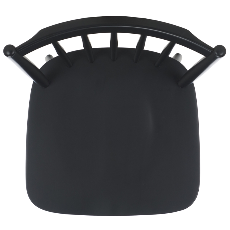 Safavieh Andreas Wood Spindle Dining Chairs in Black