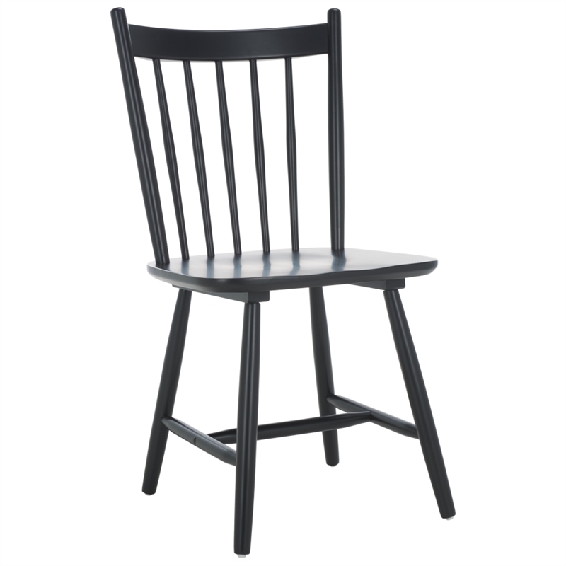 Safavieh Andreas Wood Spindle Dining Chairs in Black