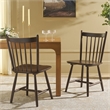 Safavieh Andreas Wood Spindle Dining Chairs in Walnut