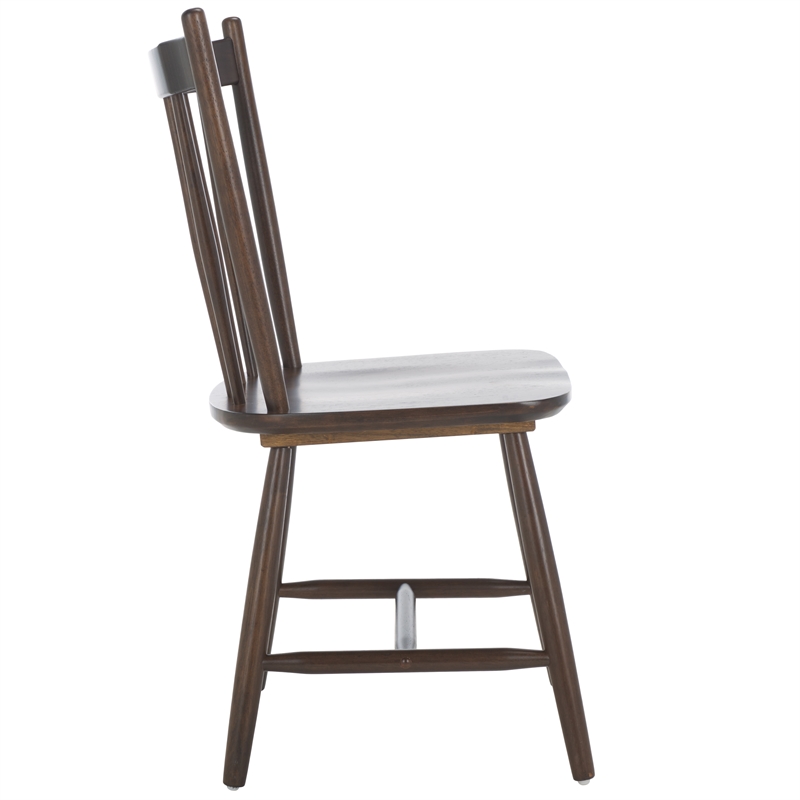 Safavieh Andreas Wood Spindle Dining Chairs in Walnut