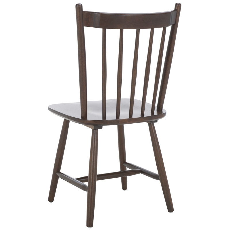 Safavieh Andreas Wood Spindle Dining Chairs in Walnut