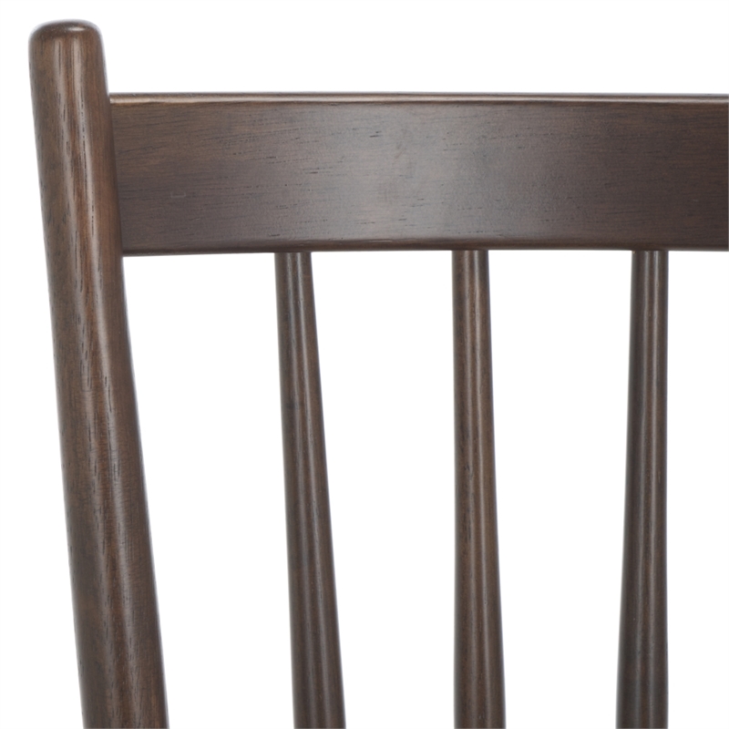 Safavieh Andreas Wood Spindle Dining Chairs in Walnut