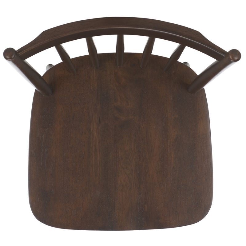 Safavieh Andreas Wood Spindle Dining Chairs in Walnut