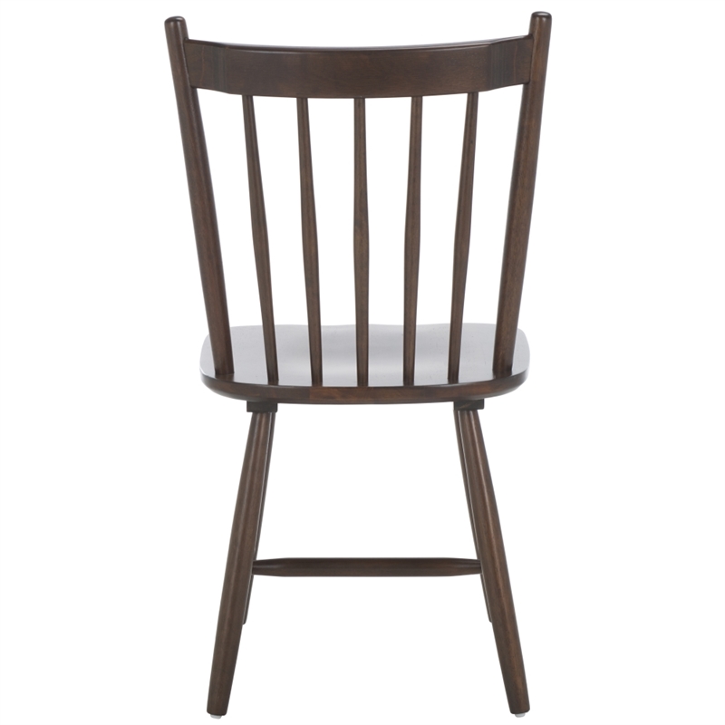 Safavieh Andreas Wood Spindle Dining Chairs in Walnut