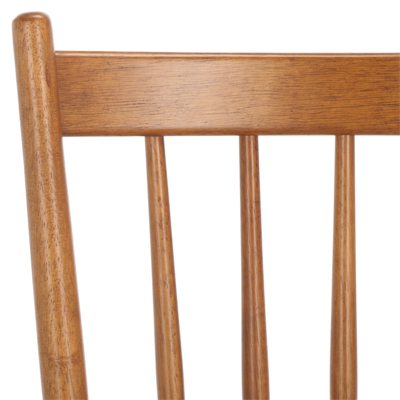 Safavieh Andreas Wood Spindle Dining Chairs in Brown