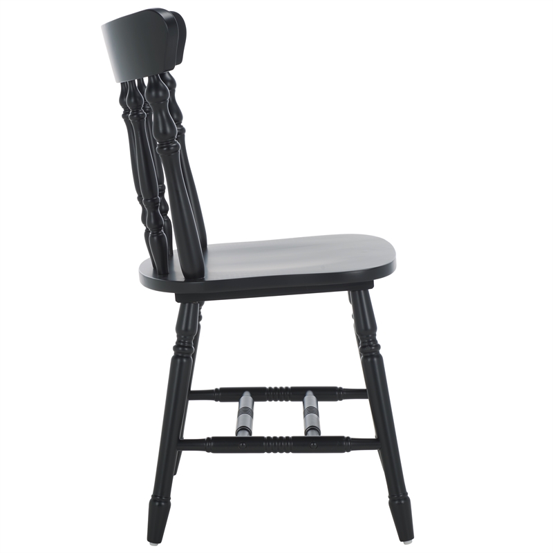 Safavieh Coralyn Wood Dining Chairs in Black