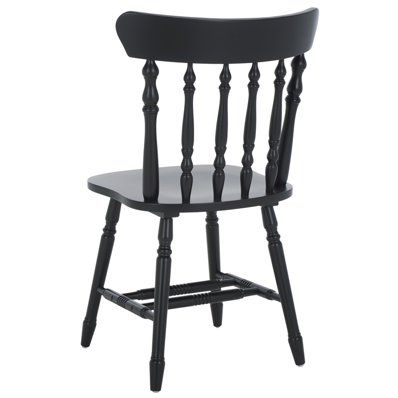 Safavieh Coralyn Wood Dining Chairs in Black