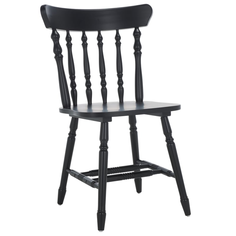 Safavieh Coralyn Wood Dining Chairs in Black