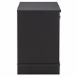 Safavieh Shafa Wood Side Table in Black / Brass