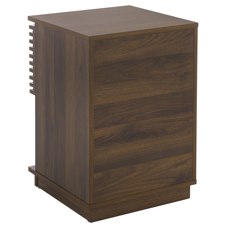 Safavieh Moroto 1 Drawer Wood Accent Table in Walnut