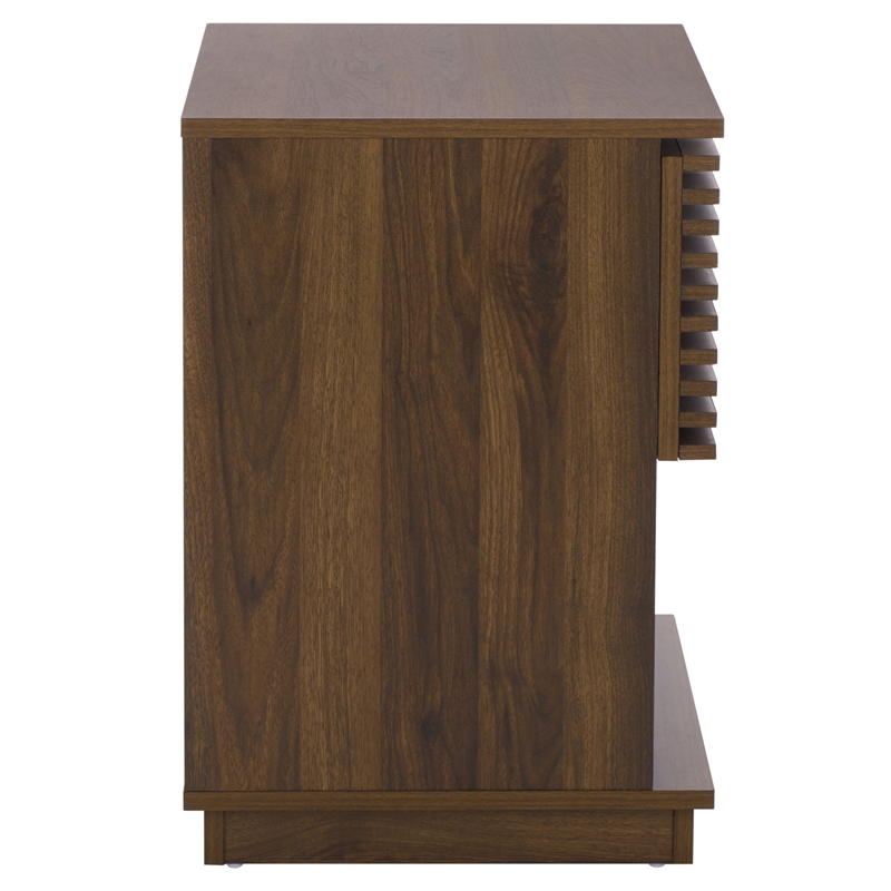 Safavieh Moroto 1 Drawer Wood Accent Table in Walnut