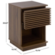 Safavieh Moroto 1 Drawer Wood Accent Table in Walnut