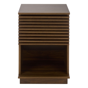 Safavieh Moroto 1 Drawer Wood Accent Table in Walnut