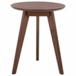 Safavieh Bahaus Round Wood Accent Table  in Walnut