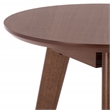 Safavieh Bahaus Round Wood Accent Table  in Walnut