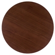 Safavieh Bahaus Round Wood Accent Table  in Walnut