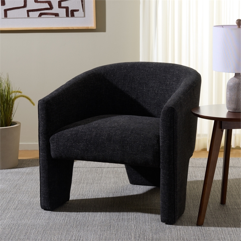 Safavieh Lahela Wood Accent Chair in Black