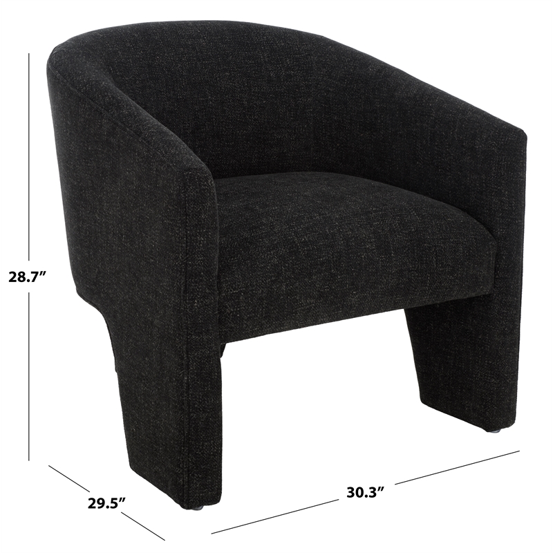 Safavieh Lahela Wood Accent Chair in Black