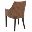 Safavieh Riko Wood Arm Chair  in Brown/ Black/ Ivory