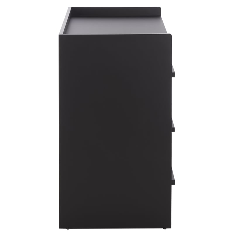 Safavieh Mishi 3 Drawer Wood Chest in Black