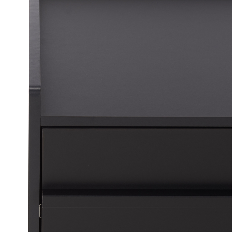 Safavieh Mishi 3 Drawer Wood Chest in Black