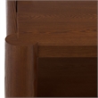 Safavieh Camoni 1 Shelf Wood Coffee Table in Walnut