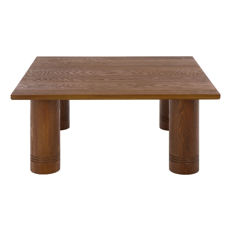 Safavieh Aramin Wood Coffee Table in Walnut