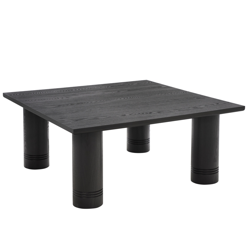 Safavieh Aramin Wood Coffee Table in Black