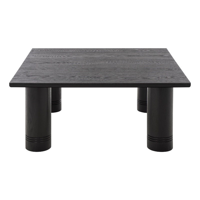 Safavieh Aramin Wood Coffee Table in Black