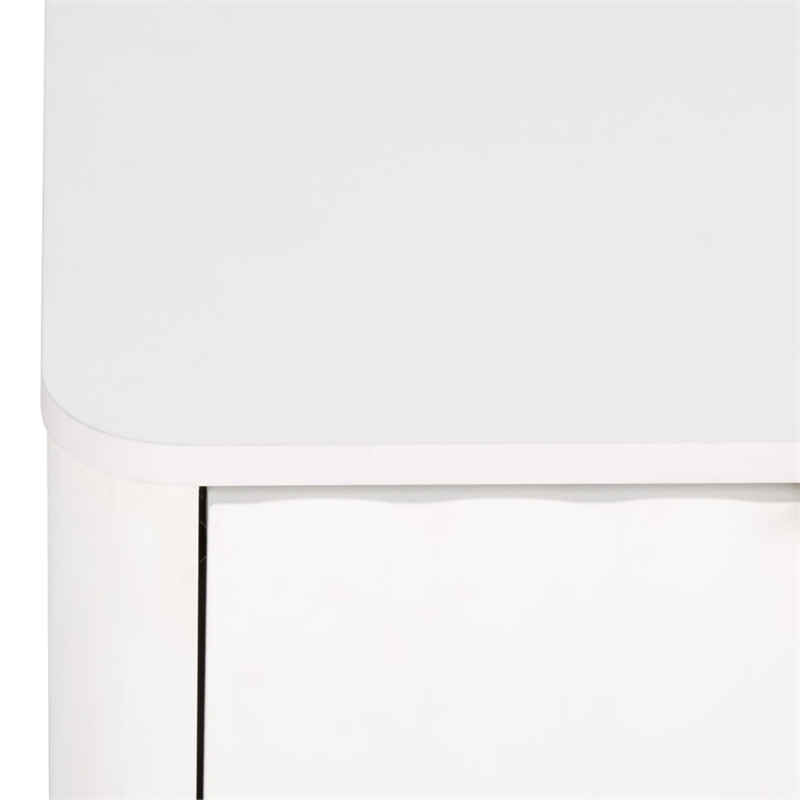 Safavieh Hilsa Wood and Metal Coffee Table in White / Gold
