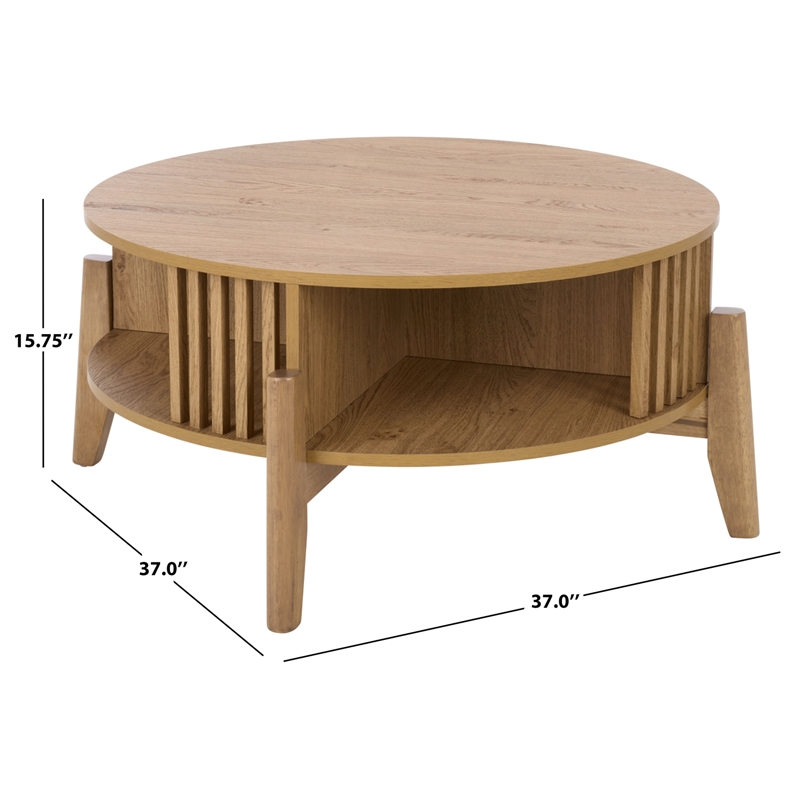 Safavieh Tomori Wood  Coffee Table in Oak