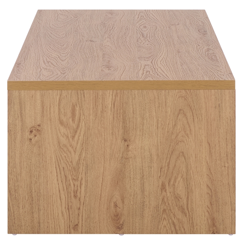 Safavieh Masa 1 Shelf Wood Coffee Table  in Oak