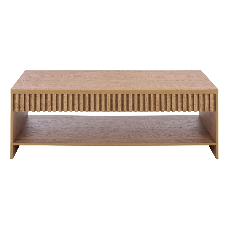 Safavieh Masa 1 Shelf Wood Coffee Table  in Oak