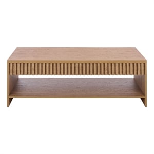 Safavieh Masa 1 Shelf Wood Coffee Table  in Oak