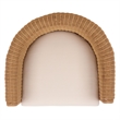 Safavieh O'Reilly Rattan and Iron Accent Chair  in Natural / White