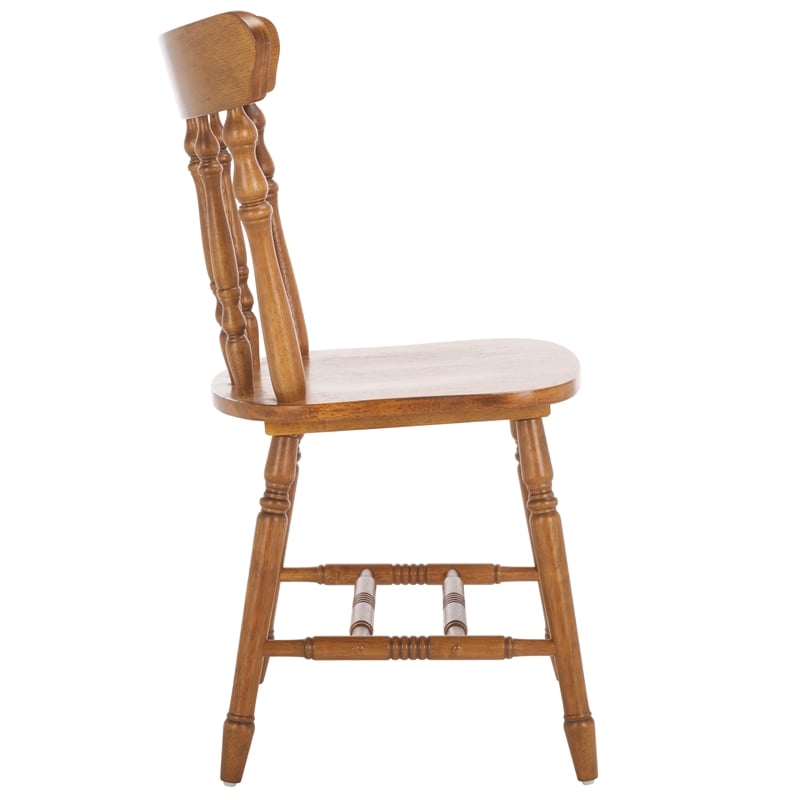Safavieh Coralyn Wood Dining Chairs in Brown