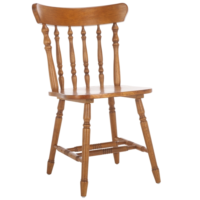 Safavieh Coralyn Wood Dining Chairs in Brown