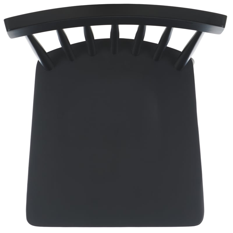 Safavieh Aziel Wood Spindle Dining Chairs in Black