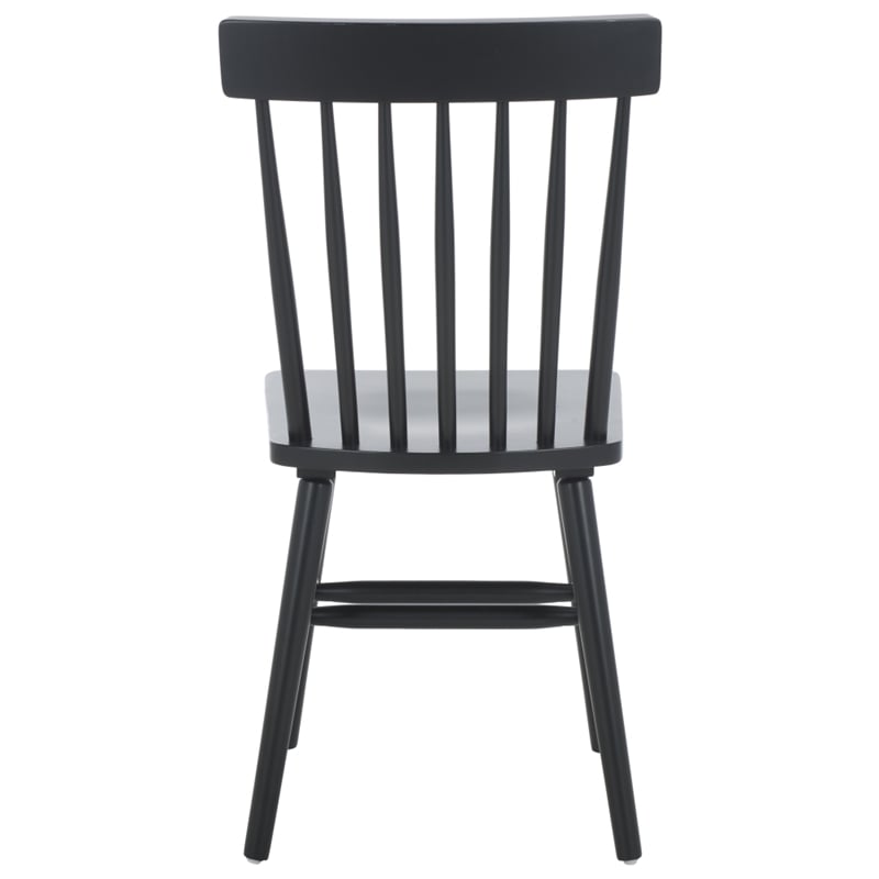 Safavieh Aziel Wood Spindle Dining Chairs in Black
