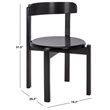 Safavieh Calixto Wood Dining Chair in Black