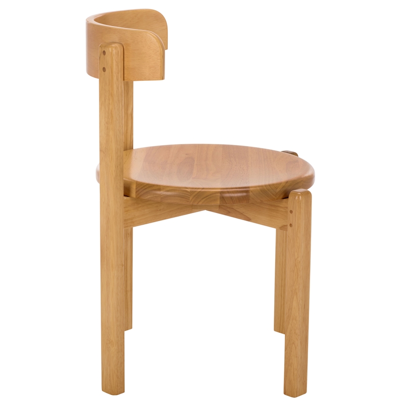 Safavieh Calixto Wood Dining Chair in Light Brown