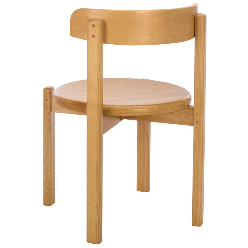 Safavieh Calixto Wood Dining Chair in Light Brown