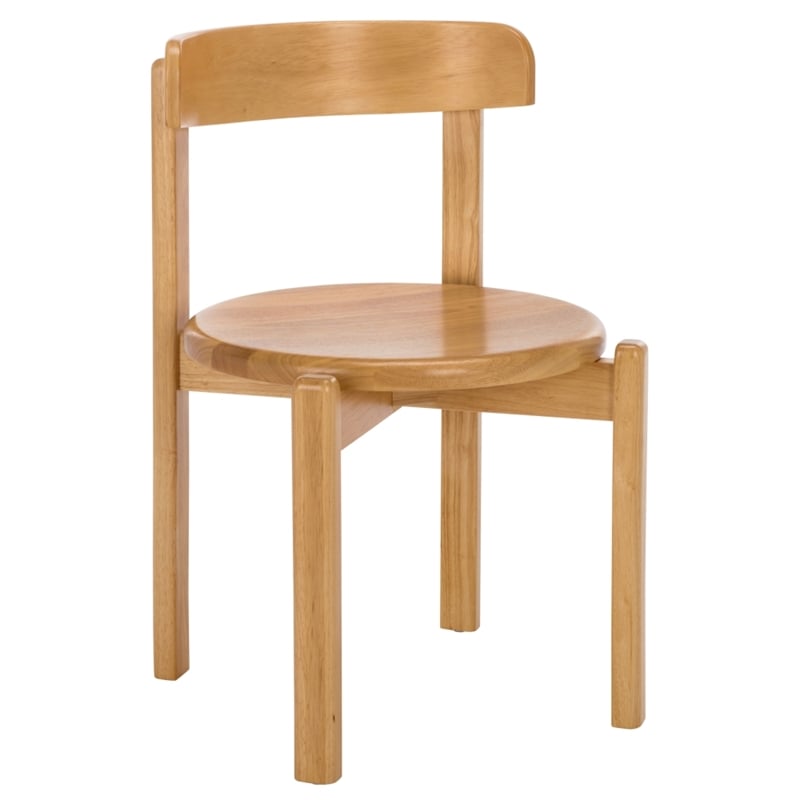 Safavieh Calixto Wood Dining Chair in Light Brown