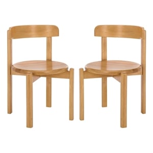 Safavieh Calixto Wood Dining Chair in Light Brown