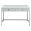 Safavieh Esther 2 Drawer Wood and Metal Desk in Light Blue