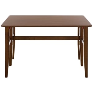 Safavieh Clive Folding Wood Dining Table in Walnut