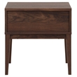 Safavieh Fidia 1 Drawer Wood Nightstand in Dark Walnut