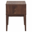 Safavieh Fidia 1 Drawer Wood Nightstand in Dark Walnut