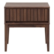 Safavieh Fidia 1 Drawer Wood Nightstand in Dark Walnut